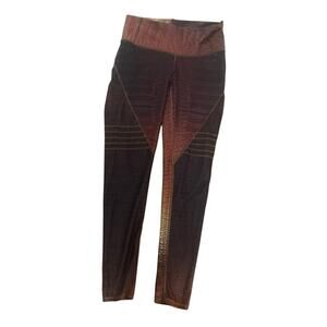 EUC Niyama Sol Chocolate Crocodile leggings Size L